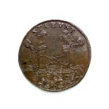 Spain - Philip IV jeton, 1664, VF or better (nice tone)