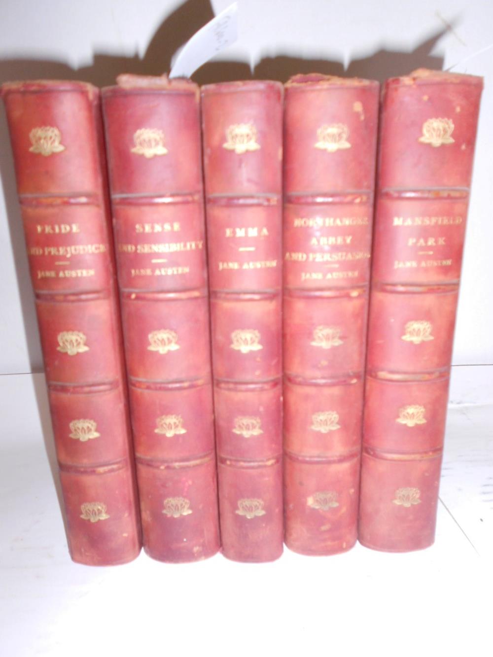 Bindings. AUSTEN (Jane) Works, 5 vols, Macmillan 1897-1904, 8vo, illustrated by Hugh Thomson or C.