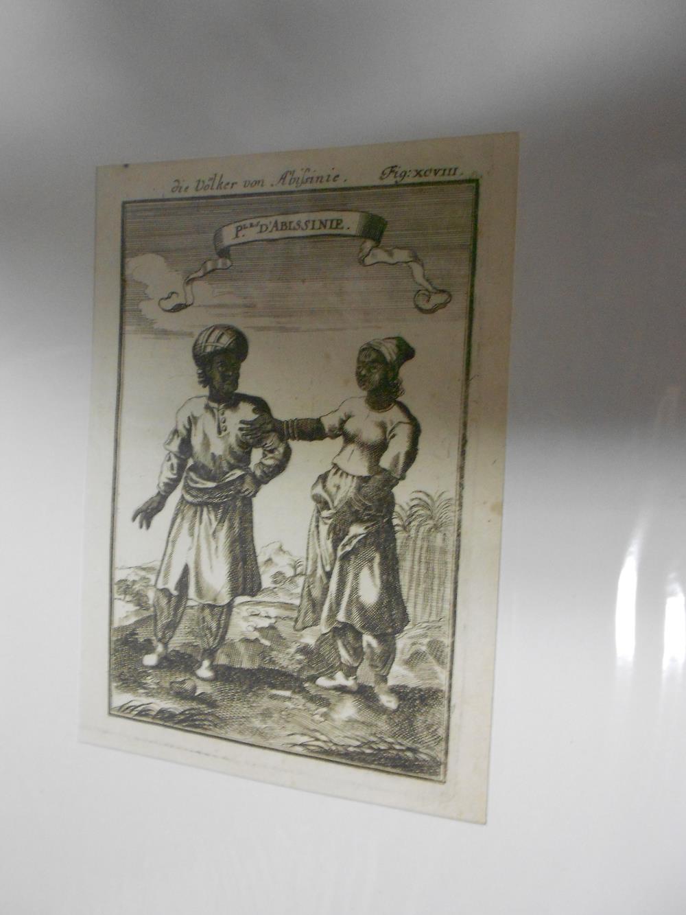 A collection of mixed prints and engravings, mainly costume, figures and animals, 19th century, some - Image 4 of 6