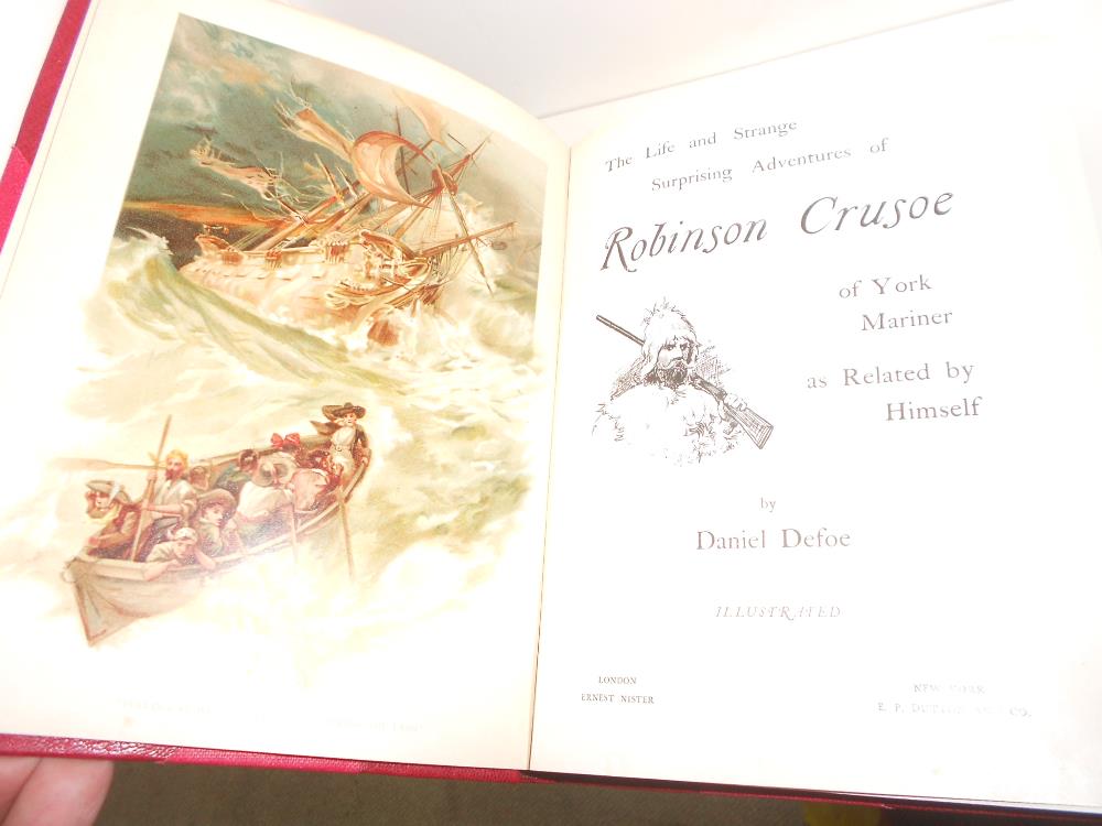 DEFOE (Daniel) The Life and Strange Adventures of Robinson Crusoe, London: Ernest Nister c.1895, - Image 3 of 3