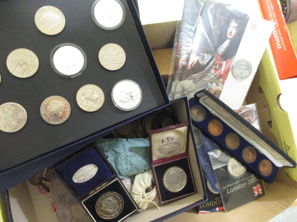 Royal Mint proof collection, £5-1p, boxed, together with approximately twenty £5 coins, various - Image 4 of 4