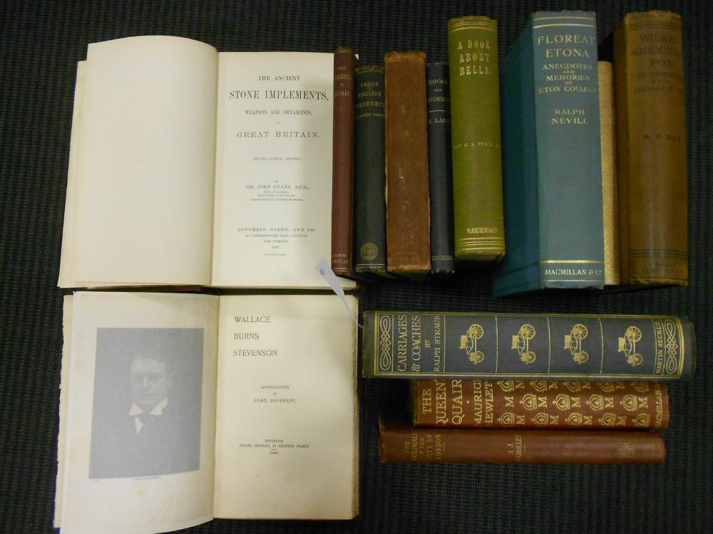 GLADSTONE (Herbert, MP) Collection of 12 vols. with his bookplate, another with Mary Gladstone's