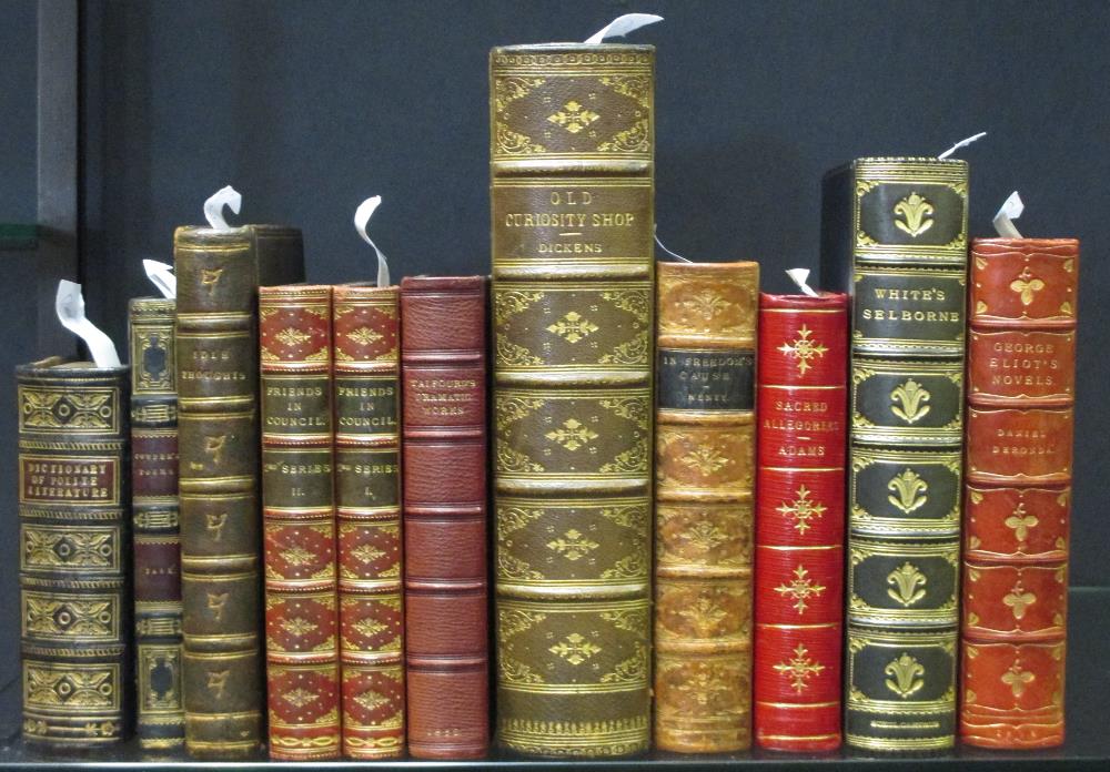 Fine bindings. DICKENS (C) Bleak House, 1853; Old Curiosity Shop, complete in one vol., half