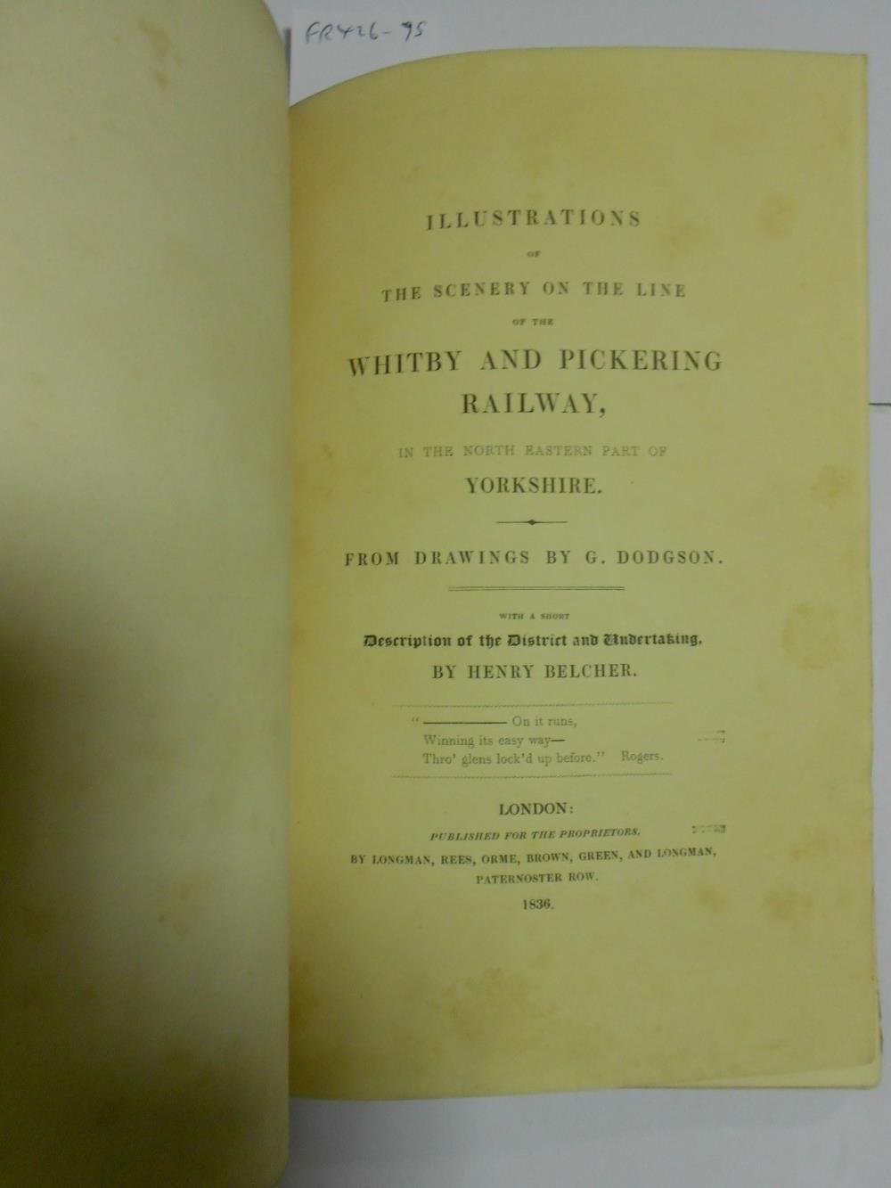 YOUNG (Rev. George and John BIRD) A Geological Survey of the Yorkshire Coast, Whitby 1822, 4to, - Image 7 of 7