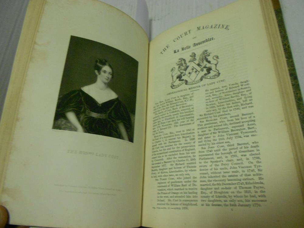 Fashion Plates. The Court Magazine, 1836, in two vols., 8vo, vols. VIII & IX, coloured fashion and - Image 2 of 5