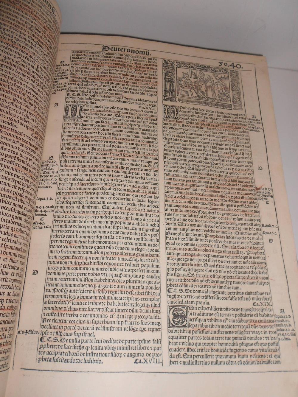 Bible in Latin. Biblia Magna. Biblia cum concordantiis veteris et novi testamenti et sacrorum - Image 3 of 5