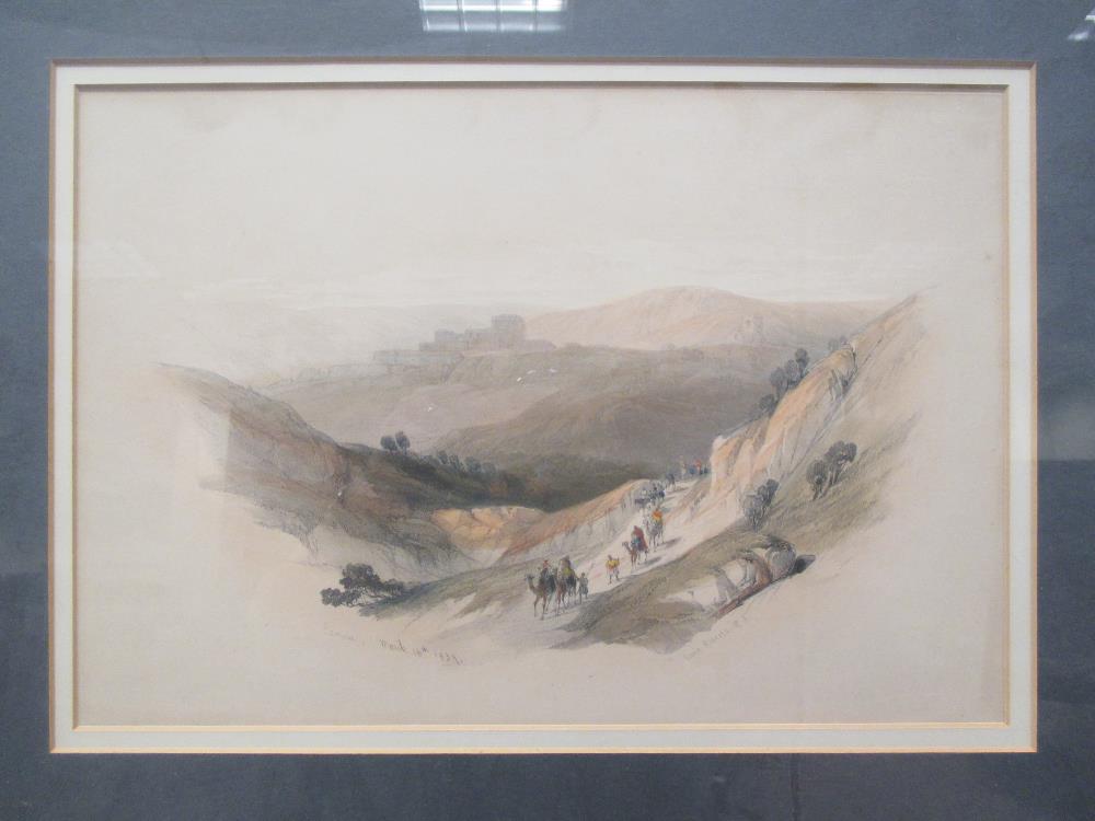 WITHDRAWN After David Roberts View of Semma, March 1839; View of The Summit of Sinau, 1839; The - Image 2 of 4