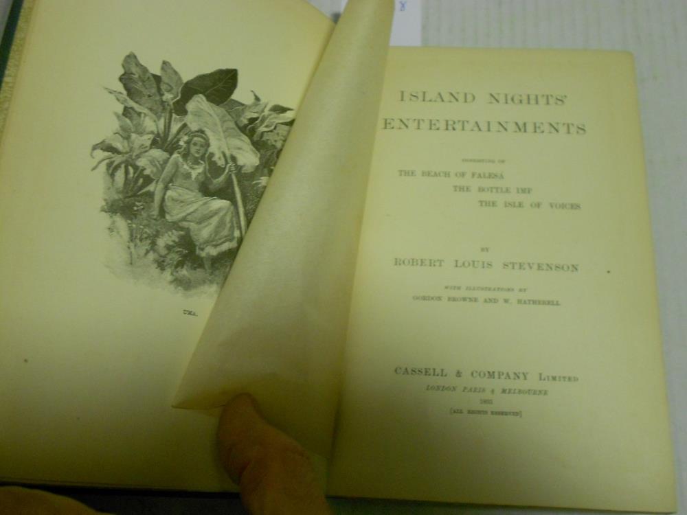 STEVENSON (R L) Island Nights' Entertainments, London: Cassell & Co 1893, first edition, early issue - Image 3 of 4