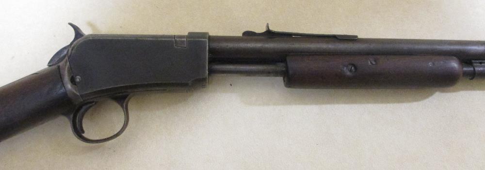 A 1906 Winchester 22 rifle (decommissioned)