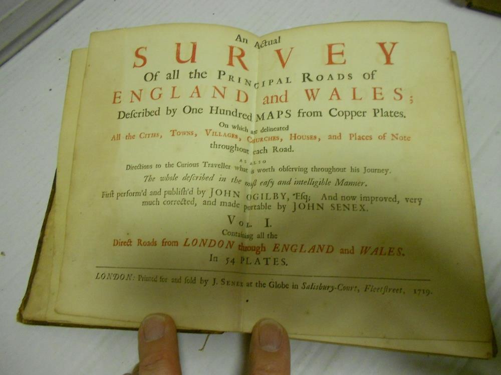 OGILBY (John) and John SENEX An Actual Survey of all the Principal Roads of England and Wales, - Image 2 of 5