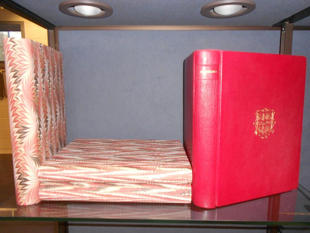 Fine modern bindings by Desmond Shaw, duplicates for presentation to HM the Queen. MAHON (D) & N.