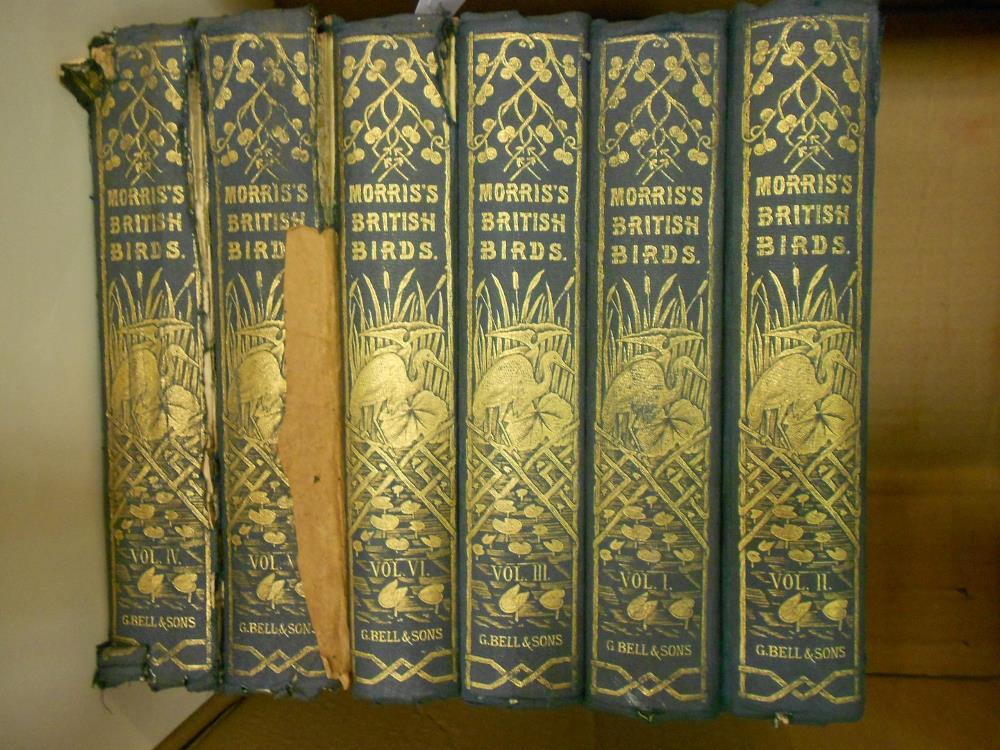 MORRIS (Rev. F.O) A History of British Birds, 2nd edition, 6 vols, London: G.Bell and Sons 1870,