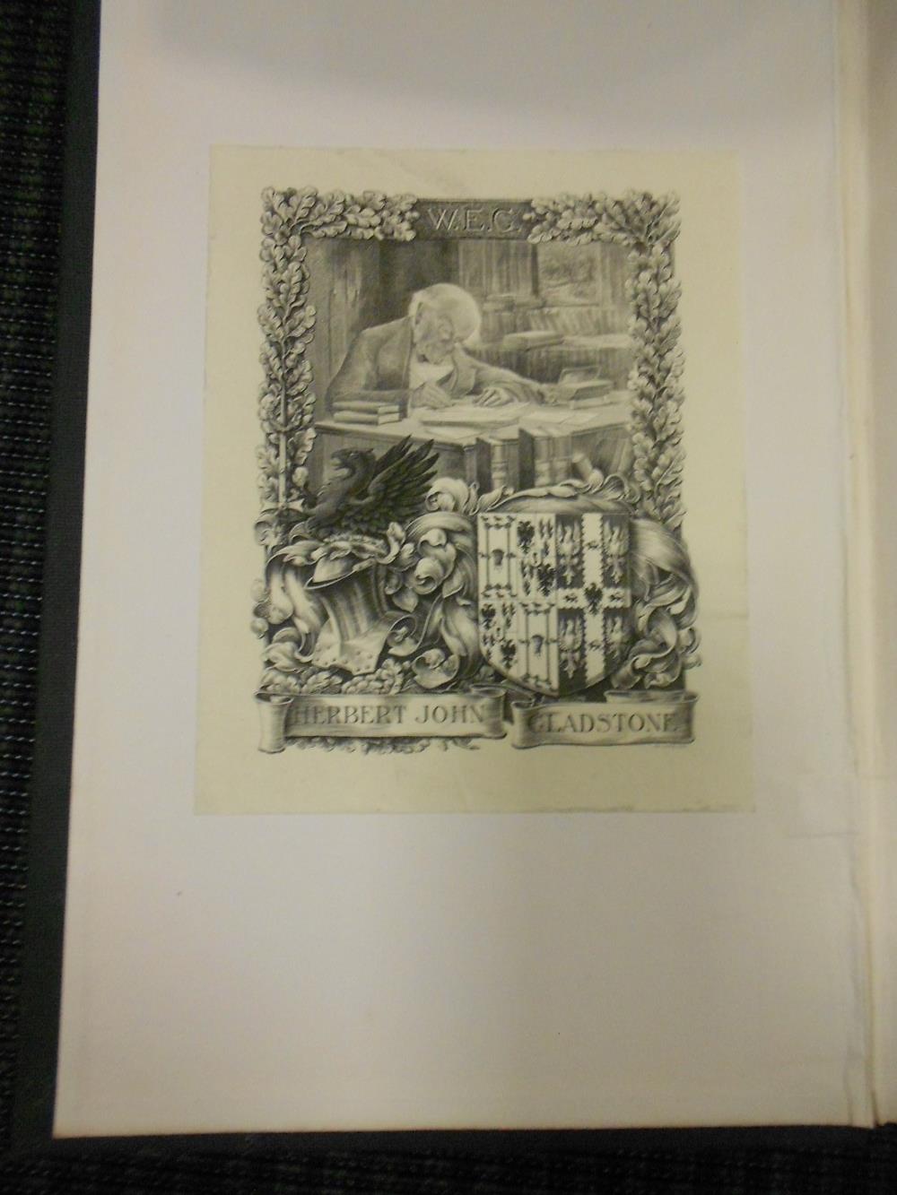 GLADSTONE (Herbert, MP) Collection of 12 vols. with his bookplate, another with Mary Gladstone's - Image 2 of 7