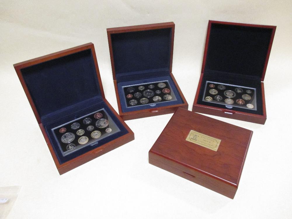 A 2005 Royal Mint Executive proof set, Nelson Crown - 1p together with a 1926-2006 proof set £5 -