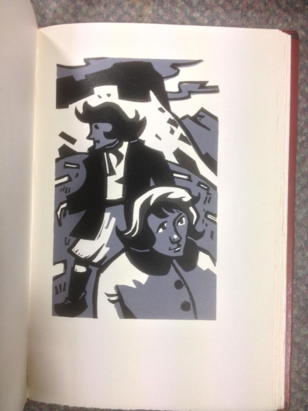 ROBERTS, (Kate) Two Old Men and Other Stories, illustrated by Kyffin Williams, Gregynog Press, 1981, - Image 4 of 9