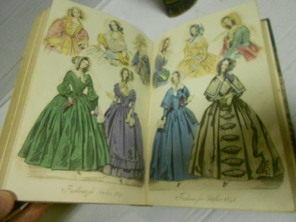 Fashion Plates. La Belle Assemblee, vols. IX and X, 1829, 8vo, 24 coloured fashion plates, - Image 2 of 5