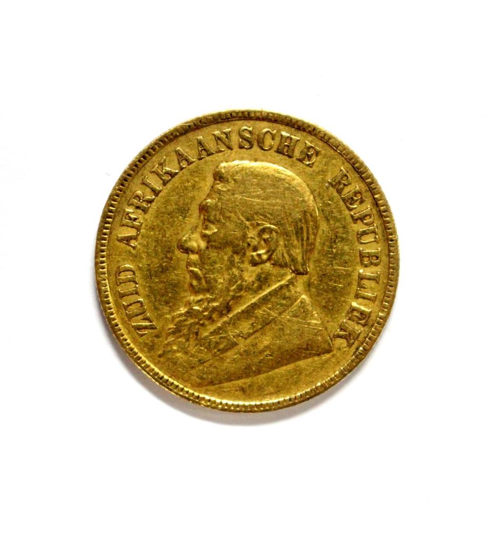 South Africa - gold one pond coin, 1898, F or better - Image 2 of 2