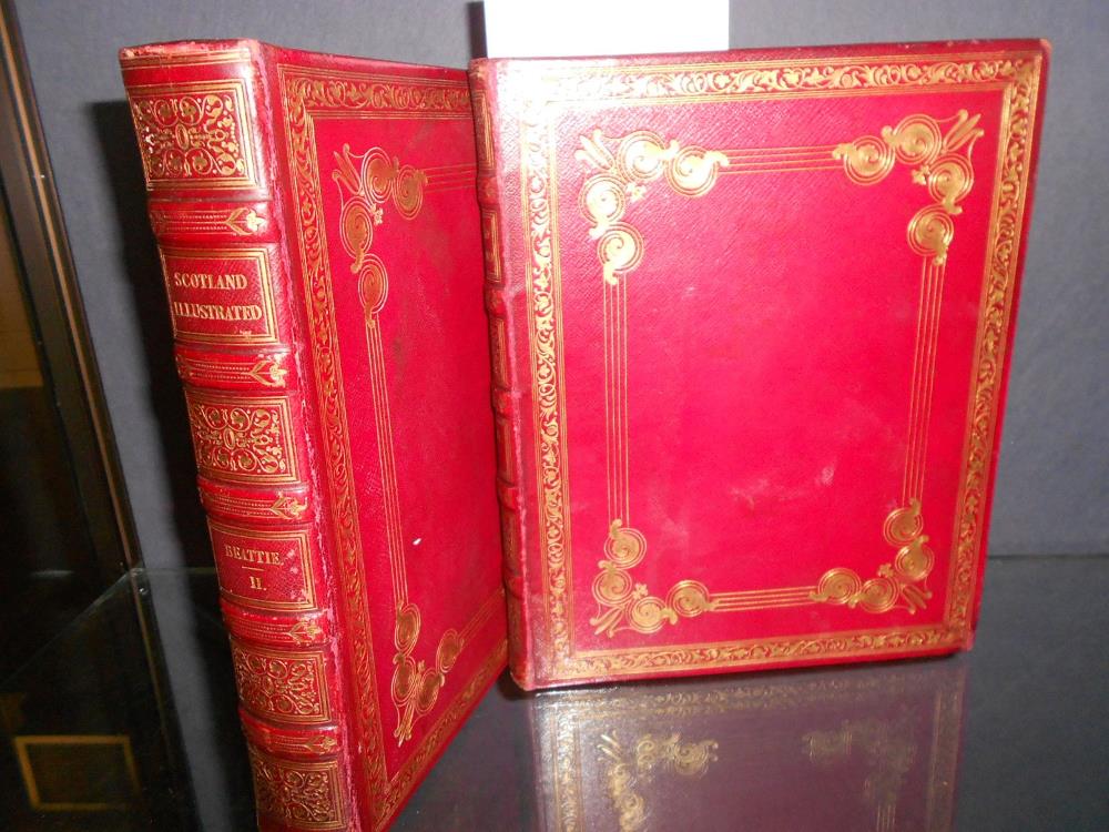 BEATTIE (William) Scotland, London: George Virtue 1838, 2 vols., 4to, engravings by Bartlett,