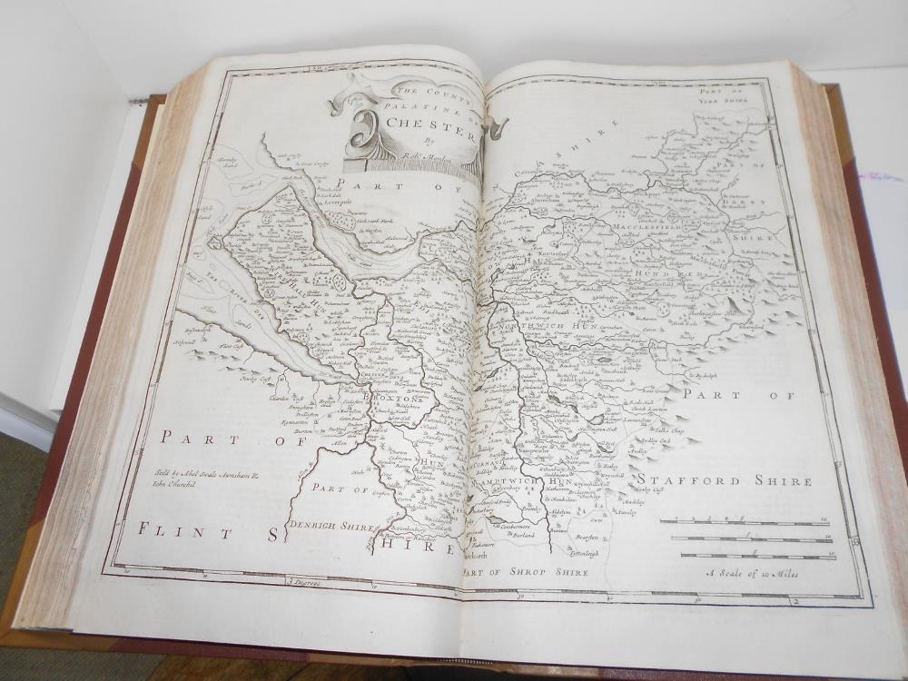 CAMDEN (William) Britannia, Gibson edition, London 1695, folio, 50 double-page maps (6 folding), 9 - Image 5 of 5