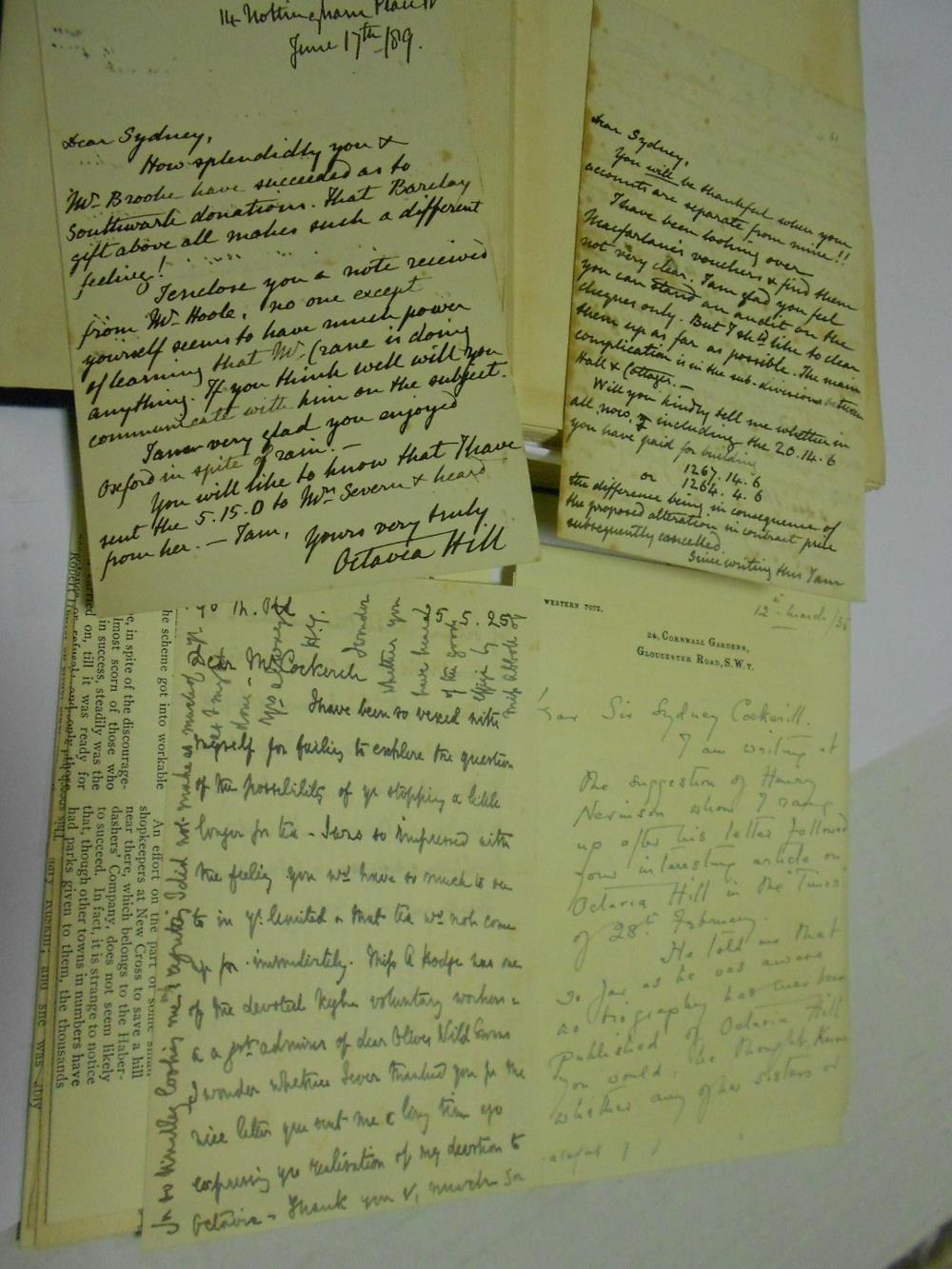 Collection of books and letters relating to Sydney Cockerell, Felicitas and Mary Corrigan, and