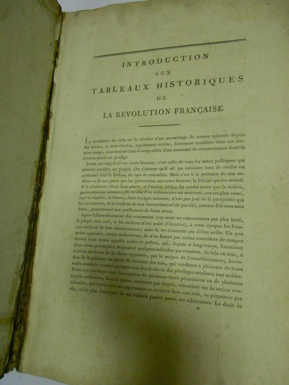 French Revolution. Tableaux Historiques de la Revolution Francaise, circa 1800, folio, lacking - Image 2 of 4