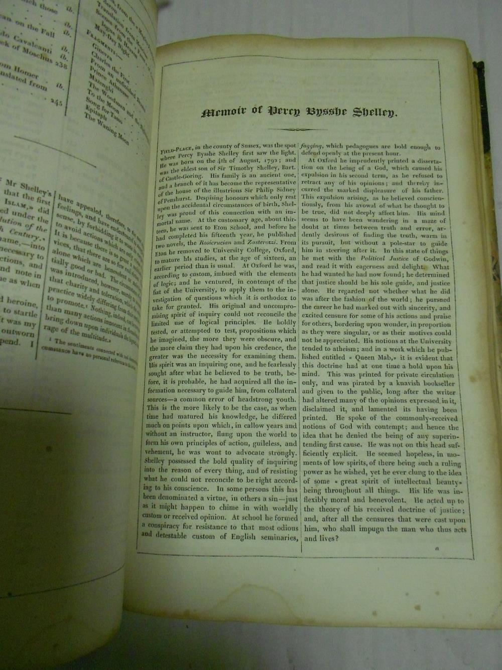 COLERIDGE, SHELLEY and KEATS The Poetical Works, Paris 1829, 8vo, complete in one volume, first - Image 3 of 3