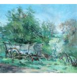 § Anna Airy (British, 1882-1964) A Suffolk wagon signed lower left "Anna Airy" watercolour 40 x 45cm