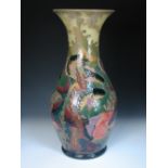 Sally Tuffin for Moorcroft, a large limited edition 'Carp' pattern vase, 1992, signed by John