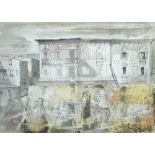 § Sir John Verney (British, 1913-1992) Early Morning Market, Pamplona, Spain signed on the