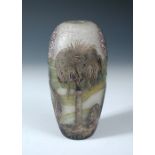Jonathan Harris, Ironbridge, a Silver Cameo Trials vase, 2005, the cameo glass ovoid form