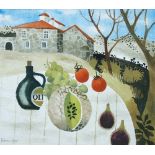 § Mary Fedden, RA (British, 1915-2012) Tuscany signed and dated lower left "Fedden 1999" watercolour