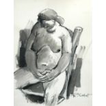 § Robert Colot (Belgian, 1927-1993) Study of a nude signed lower right "R Colot" and on