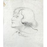 § Leon Underwood (British, 1890-1975) Head study of a young woman, possibly Monica Rawlins signed