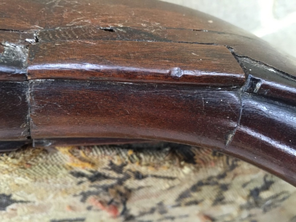 A George II mahogany Anglo-Dutch chair bed, the arched wing back with leaf carved cresting, the back - Image 3 of 3