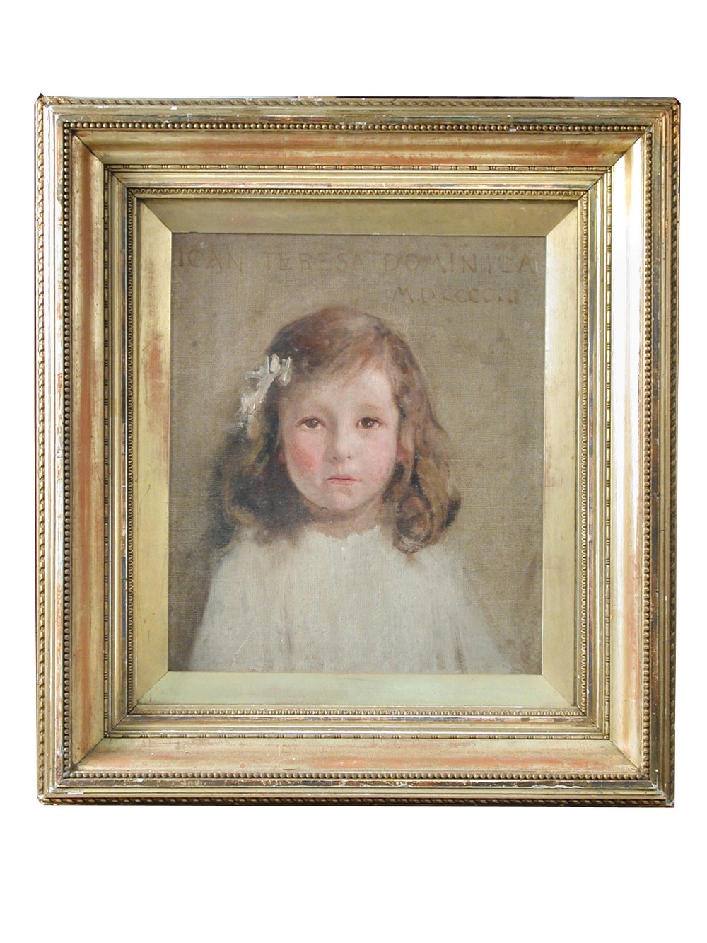 Alfred George Webster (British, 1852–1916) Portrait of a small girl - Miss Joan Teresa Dominica
