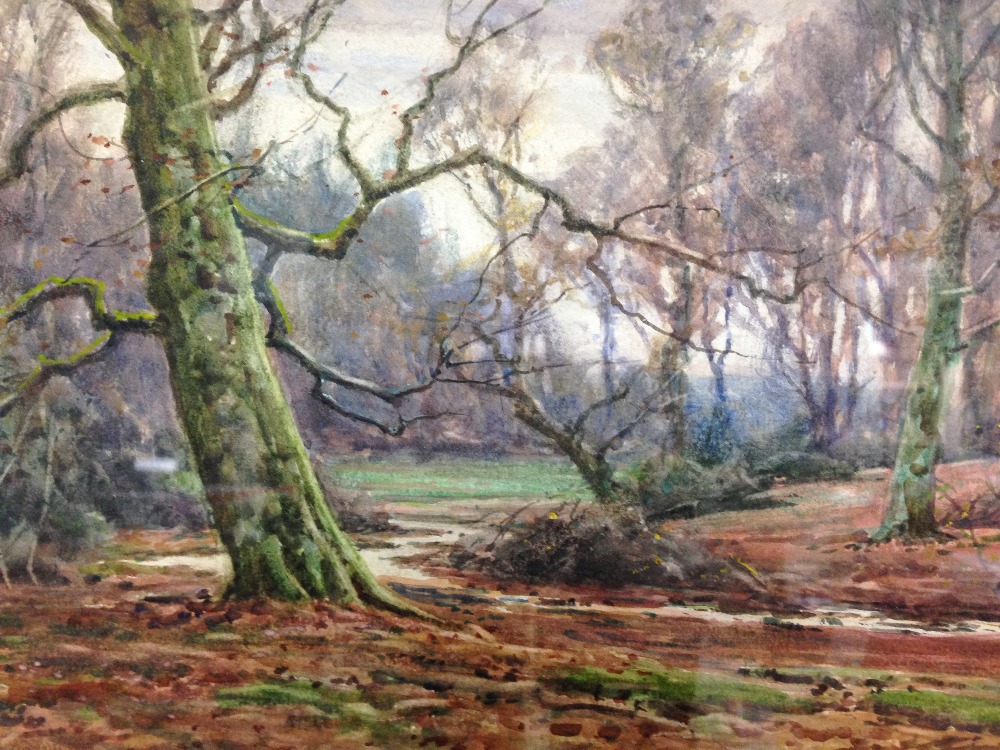 Frederick Golden Short (British, 1863-1936) The New Forest signed lower left "F Golden Short" - Image 3 of 5