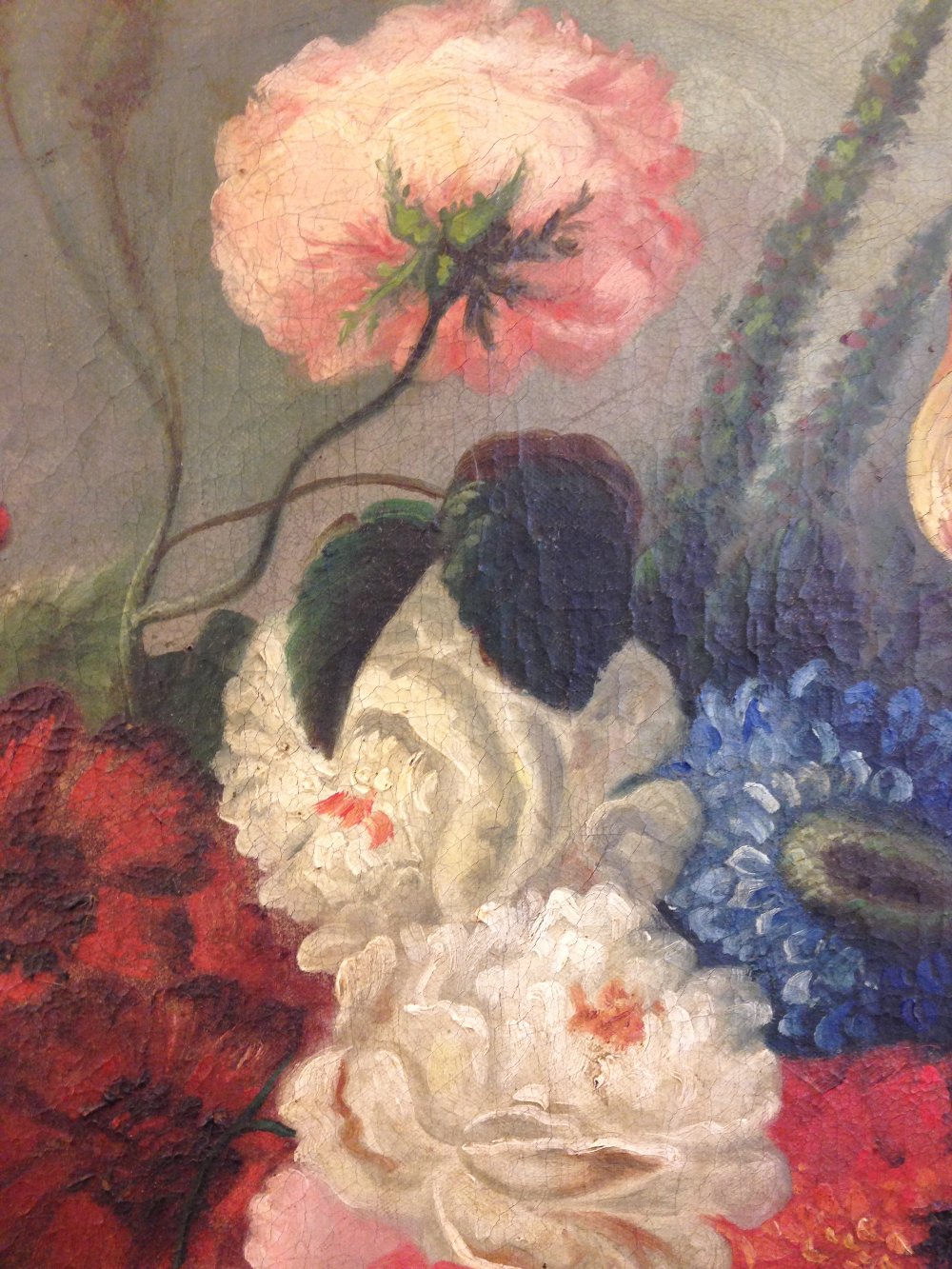 Manner of Margherita Caffi (Italian, 1650-1710) Still lifes of anemone, peony, roses, pansy, - Image 4 of 14