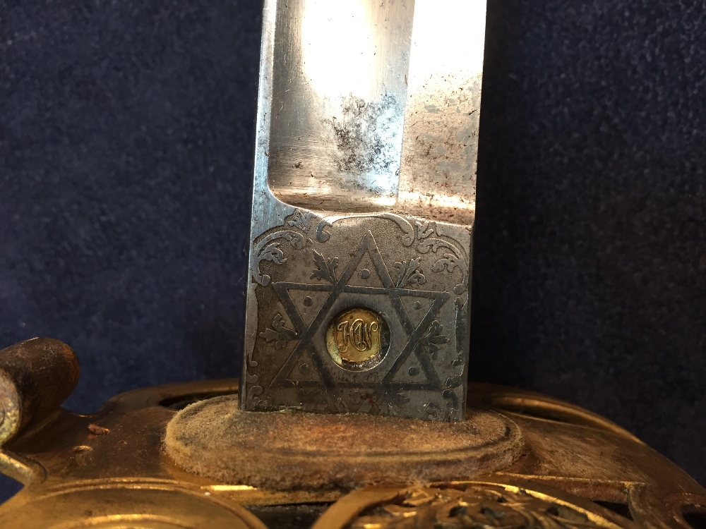 A Victorian Officer's sword by Henry Wilkinson, London, with VR cipher, along with initials and - Image 5 of 10