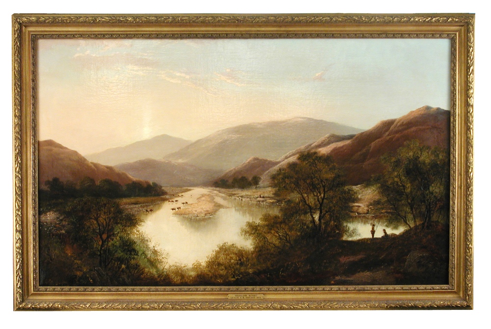 Leslie E B Smythe (British, circa 1875) Highland Sunset signed lower right "Leslie Smythe" oil on