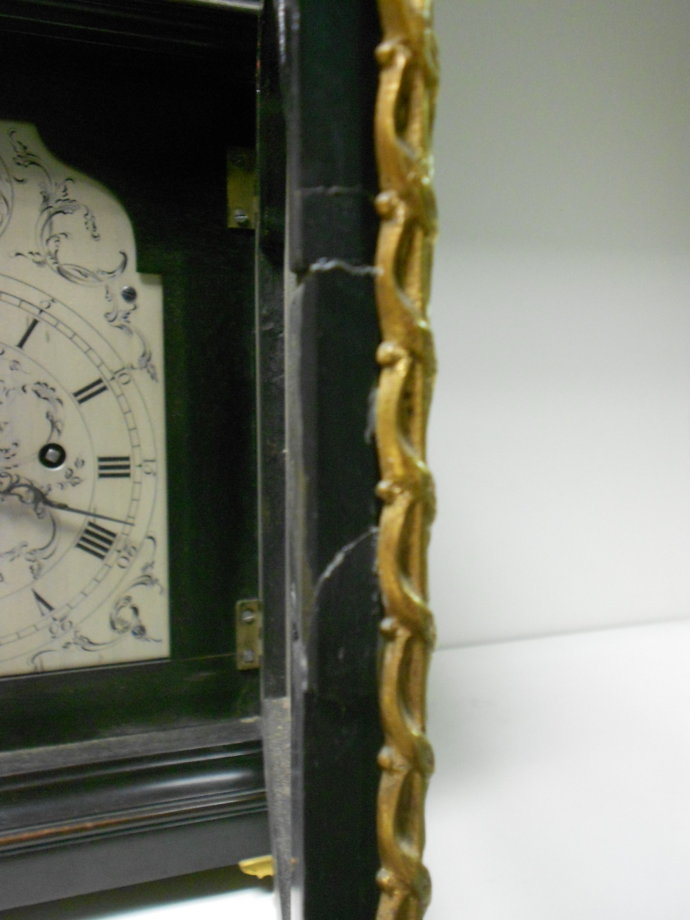 Richard Grove, London, a good small George III ebonised verge bracket clock with pull repeat, the - Image 9 of 10