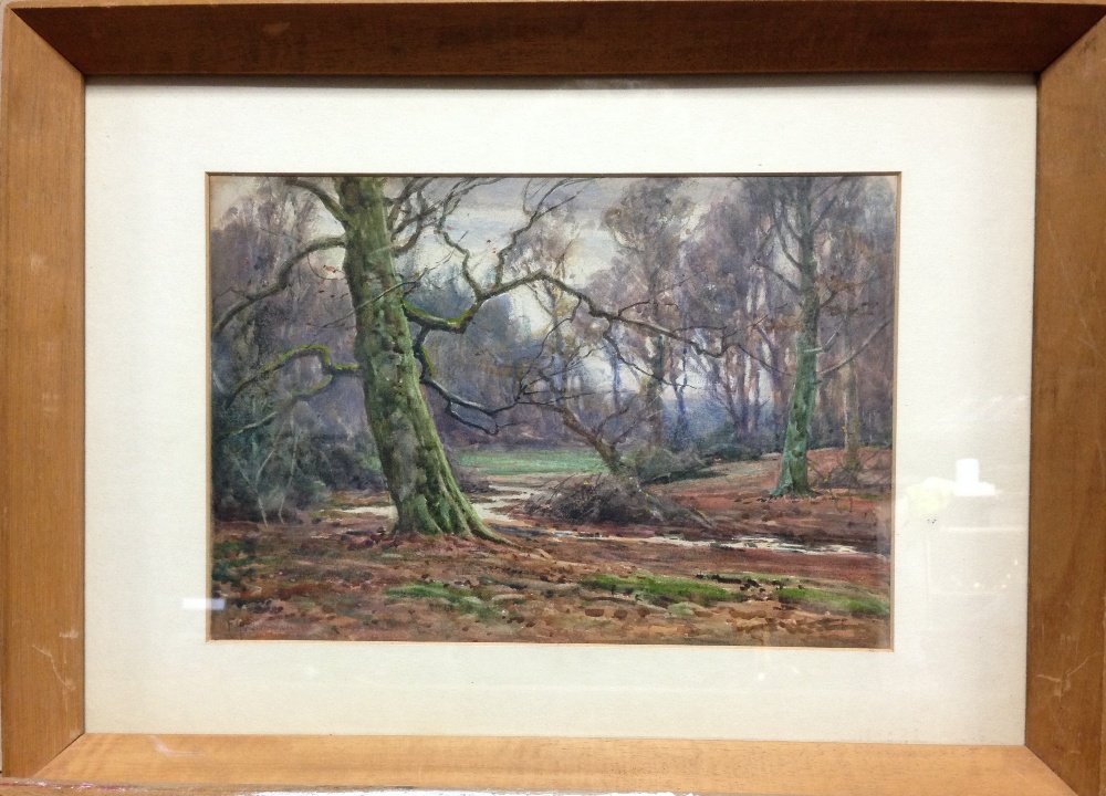 Frederick Golden Short (British, 1863-1936) The New Forest signed lower left "F Golden Short" - Image 2 of 5