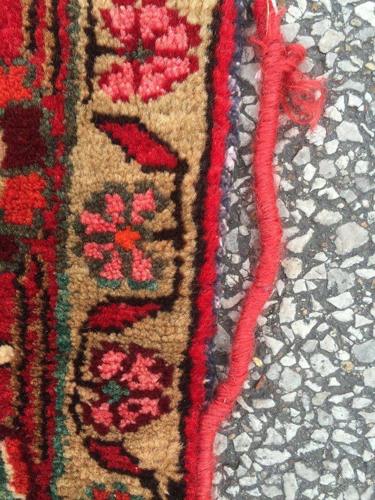 A modern Hamadan rug, floral design on a dark red ground 227 x 147cm (89 x 57in) Good levels of - Image 2 of 3