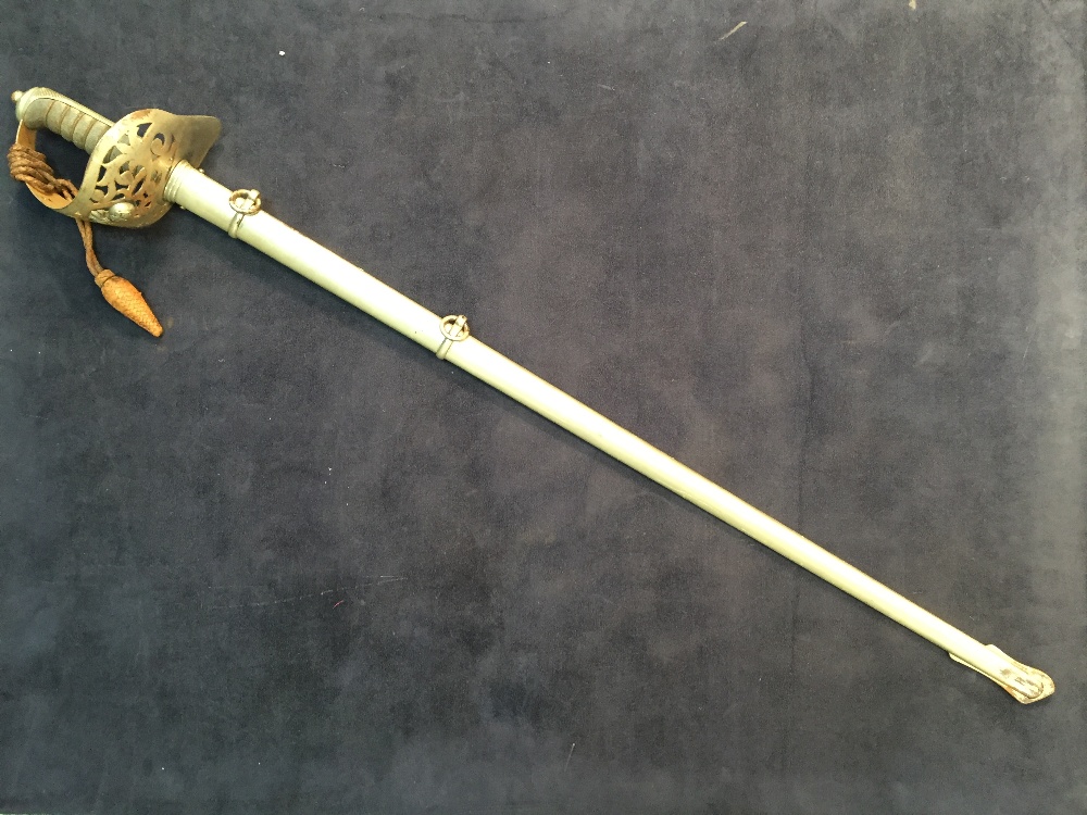 A 19th century officer's sword by Thurkle, the blade decorated with Northumberland V Fussiliers - Image 8 of 8