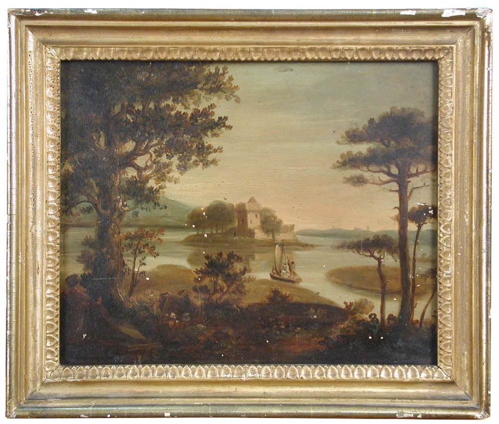 Scottish School (19th Century) View of Loch Awe oil on board 23 x 29cm (9 x 11in) Several small