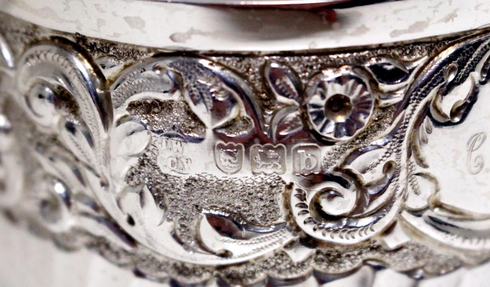 A late Victorian silver porringer and spoon, the porringer by James Wakely & Frank Clarke Wheeler, - Image 3 of 5