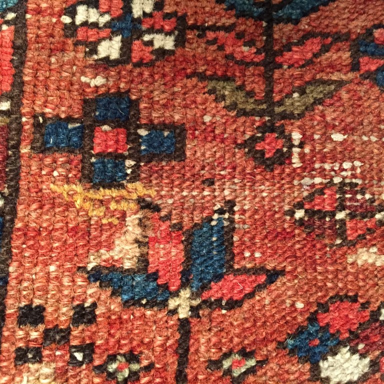 A Karadja runner, NW Persia 425 x 138cm (166 x 54in) Good colour, one small hole, low levels of - Image 4 of 6