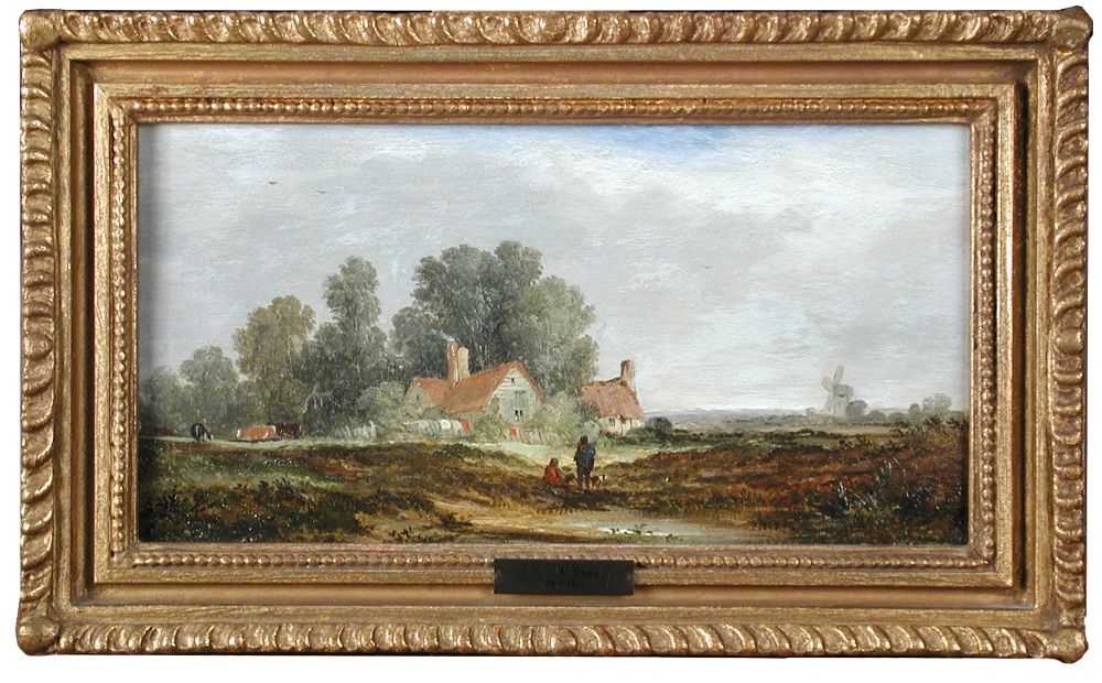 Edward Charles Williams (British, 1781-1855) A rural landscape, near Weybridge, Surrey oil on