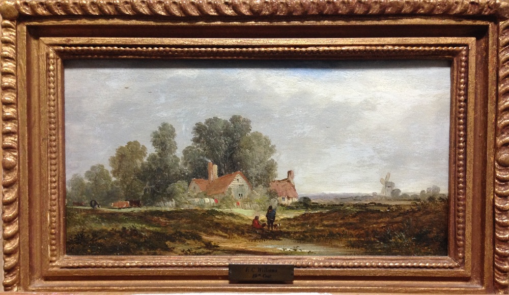 Edward Charles Williams (British, 1781-1855) A rural landscape, near Weybridge, Surrey oil on - Image 2 of 5