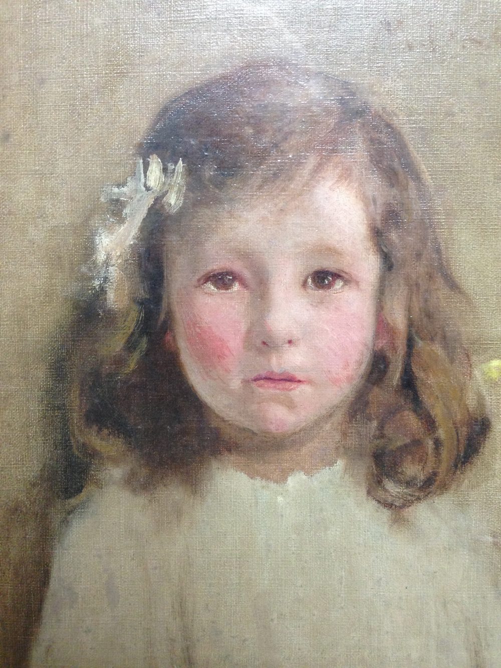 Alfred George Webster (British, 1852–1916) Portrait of a small girl - Miss Joan Teresa Dominica - Image 3 of 6