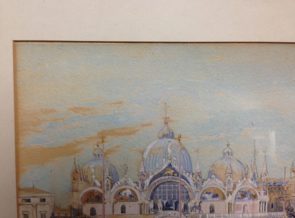 Frederick Townsend (British, fl. 1861-1866) San Marco, Venice signed and inscribed on an artist's - Image 4 of 6